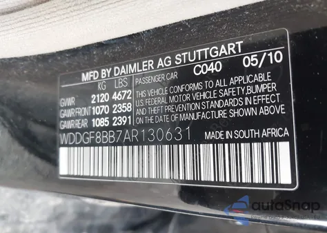 2010 Mercedes-Benz C 300 Luxury 4Matic/Sport 4Matic from USA, damaged, VIN WDDGF8BB7AR130631